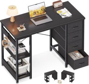 ODK foldable desk with storage